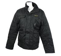 Pánská černá šusťáková prošívaná zateplená bunda Dissident 