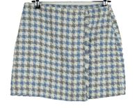 Nové - Dámska modro-sivá vzorovaná pletená sukňa Miss Selfridge