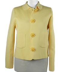 Dámský žlutý propínací svetr Zara 