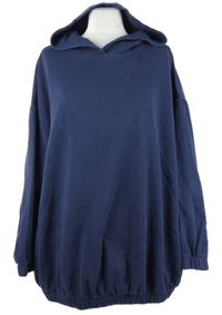 Dámska tmavomodrá oversize mikina s kapucňou Asos