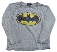 Sivé tričko s Batmanem
