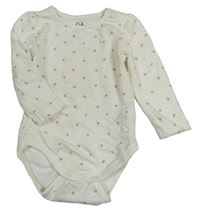 Biele body s kvietkami C&A