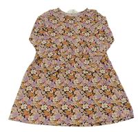 Farebné kvetinové bavlnené šaty H&M