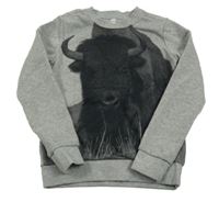 Svetlosivá mikina s bizonem Zeeman