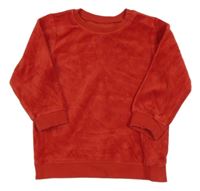 Červená zamatová mikina