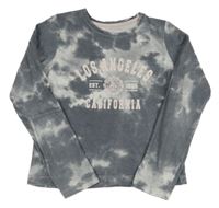 Sivo-biele crop tričko s nápisom Primark