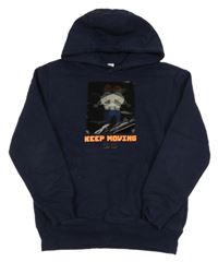 Tmavomodrá mikina s měnicím obrázkom a kapucňou Yigga