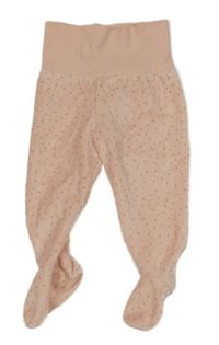 Světlerůžové puntíkaté sametové polodupky Mayoral