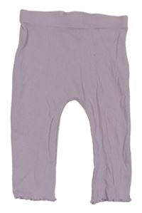 Lila rebrované legíny George