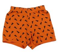 Oranžové vzorované ľahké kraťasy Lupilu