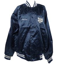 Pánský tmavomodrý šusťákový bomber s nápisom Hartwell