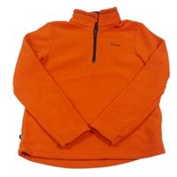 Oranžová fleecová funkční mikina Quechua