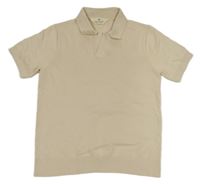 Svetlobéžové pletené polo tričko H&M