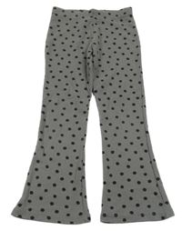 Tmavošedé puntíkaté flare kalhoty George
