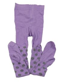 Fialové pančuchy s bodkami alive