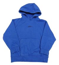 Modrá mikina s výšivkou a kapucňou Next