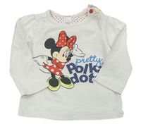 Biele tričko s Minnie Disney