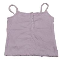 Svetloružový rebrovaný crop top Next