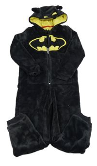 Antracitová chlupatá kombinéza s kapucí - Batman M&S