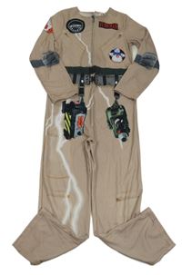 Kockovaným - Béžový overal s potiskem - Krotitelé duchů TU