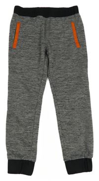 Šedé melírované sportovní tepláky Crane 