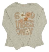 Béžové tričko s nápisom Primark