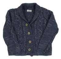 Tmavomodrý vzorovaný prepínaci sveter Next