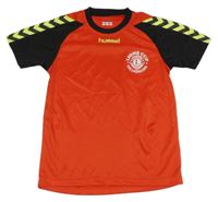 Červeno-černé sportovní tričko Hummel