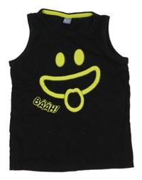 Čierne tielko so smajlíkom Dopodopo