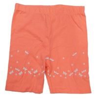 Neónově ružové legínové kraťasy s vážkami Topolino