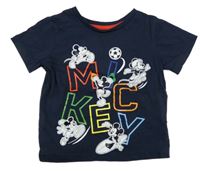Tmavomodré tričko s Mickeym C&A + Disney 