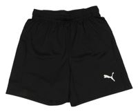 Čierne športové kraťasy s logom Puma