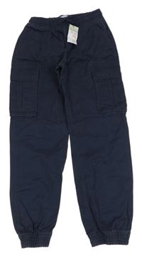 Nové - Tmavomodré cargo cuff rifle Primark