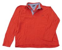 Červené polo tričko s logem Tommy Hilfiger vel. 176