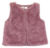 Svetlovínový á kožušinová podšitá vesta H&M