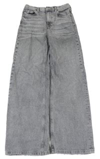 Šedé wide leg rifle H&M