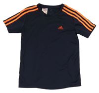 Tmavomodré funkční sportovní tričko Adidas