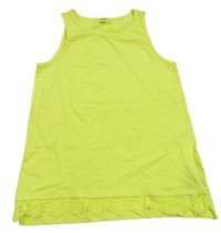 Citronový top s čipkou Y.F.K.