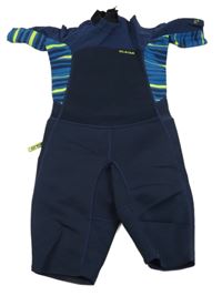 Tmavomodro-modro-limetkový neopren s logom OLAIAN