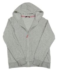 Svetlosivá melírovaná prepínaci mikina s kapucňou George