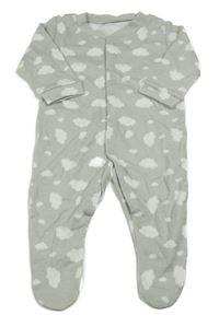 Sivý overal s obláčikmi 