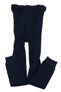 Tmavomodré punčocháče bez šlapiček