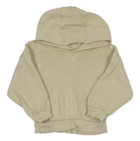 Světlebéžová mikina s kapsou a kapucí PRIMARK