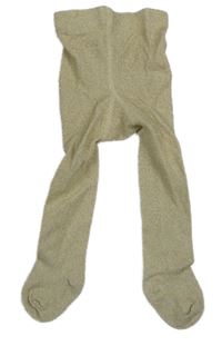 Smetanovo-zlaté melírované pančuchy H&M