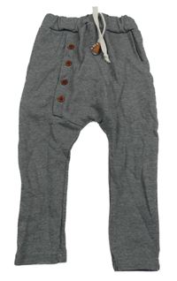 Šedé melírované tepláky