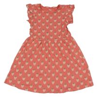 Ružové šaty s jahůdkami C&A