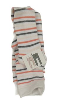 Nové - bílo-pruhované punčocháče