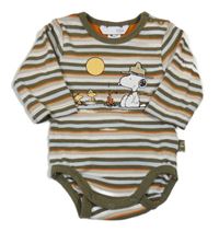 Pruhovano-khaki body se Snoopym H&M
