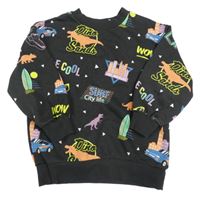 Čierna mikina s obrázkami H&M