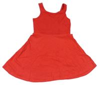 Červené bavlnené šaty Next
